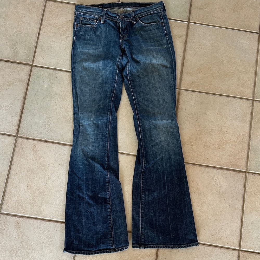 Citizens Of Humanity Dark Blue Flare Jeans - Picture 3 of 10